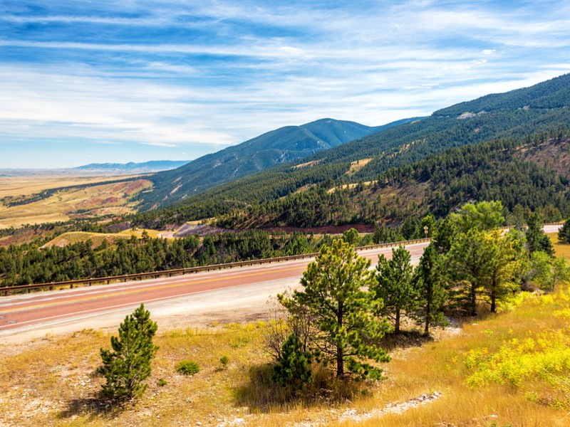 Beautiful late summer landscape outside of Sheridan Wyoming
