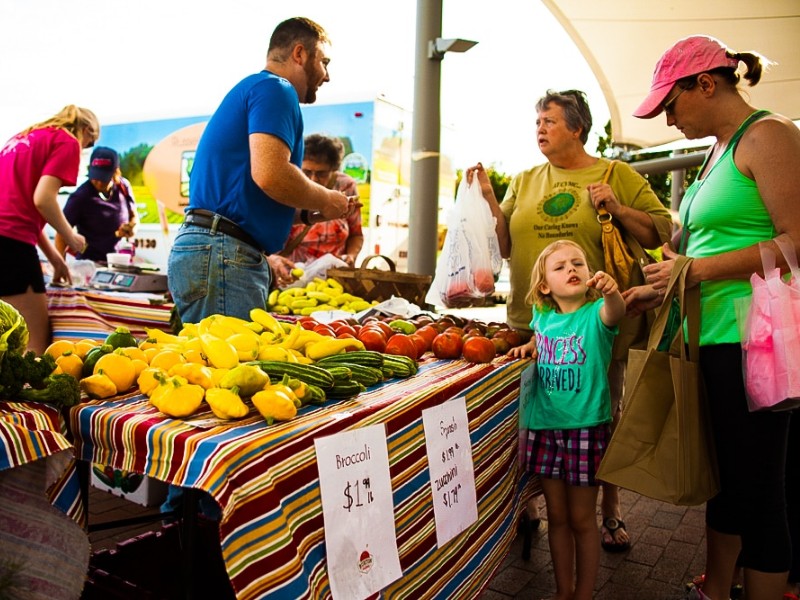 The Downtown Hickory Farmers Market features a variety of fresh products including produce, meat, cheese and eggs.