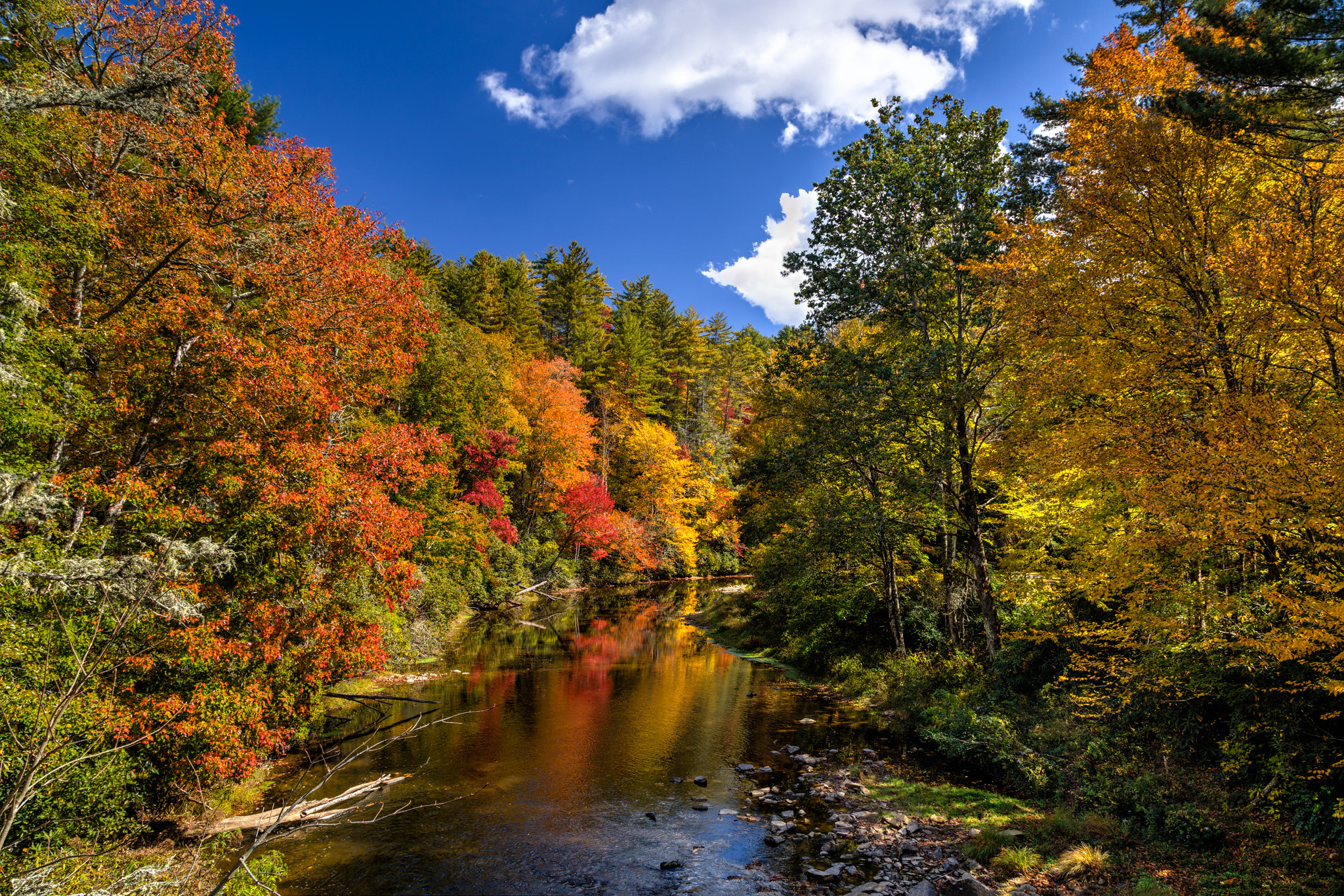 Linville River along Blue Ridge Parkway