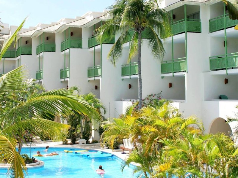 Pool and hotel at Mango Bay, Barbados