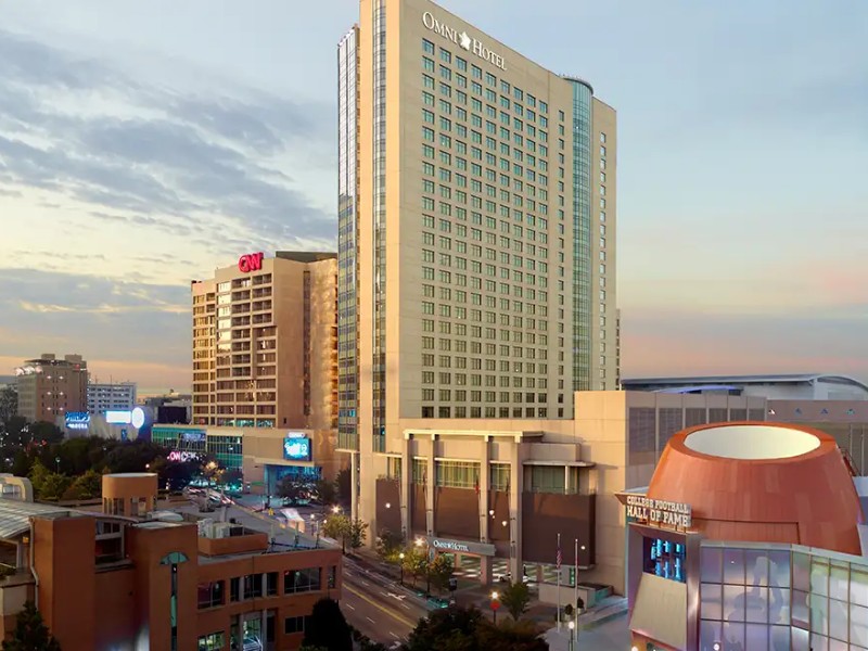 The Omni Atlanta Hotel at CNN Center is a four diamond hotel with amazing views of downtown Atlanta.