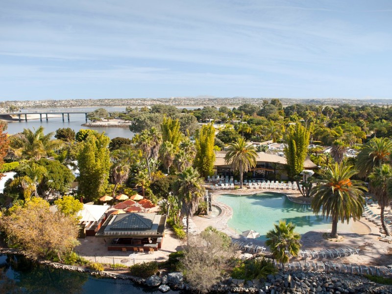 Aerial view around Paradise Point Resort & Spa