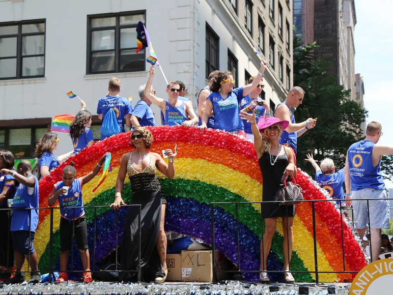 LGBT Pride Parade participants in New York City 