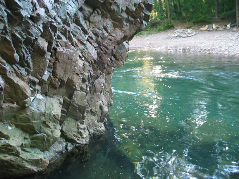 Blue hole at Passage Creek
