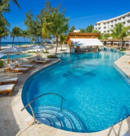 Pool view at Sandals Barbados