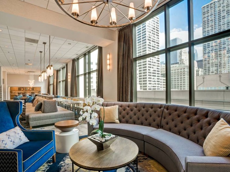 Seating area at  Homewood Suites by Hilton Chicago Downtown