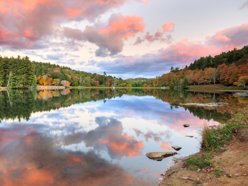 Bass Lake in Moses Cone Memorial Park, Blowing Rock