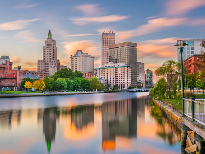 Experience a unique view of Providence by taking a romantic gondola ride down the river.