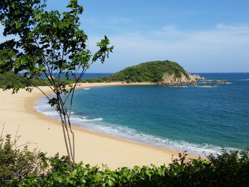 Beach at Huatulco. Mexico