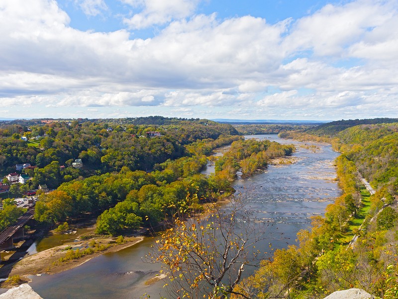 Harpers Ferry is located at the junction of the Potomac and Shenandoah Rivers, making it a great spot for watersports.