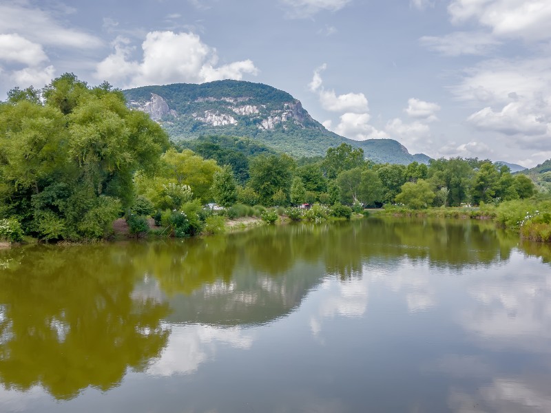 Picturesque Lake Lure served as the backdrop for the 1980's hit movie, Dirty Dancing.