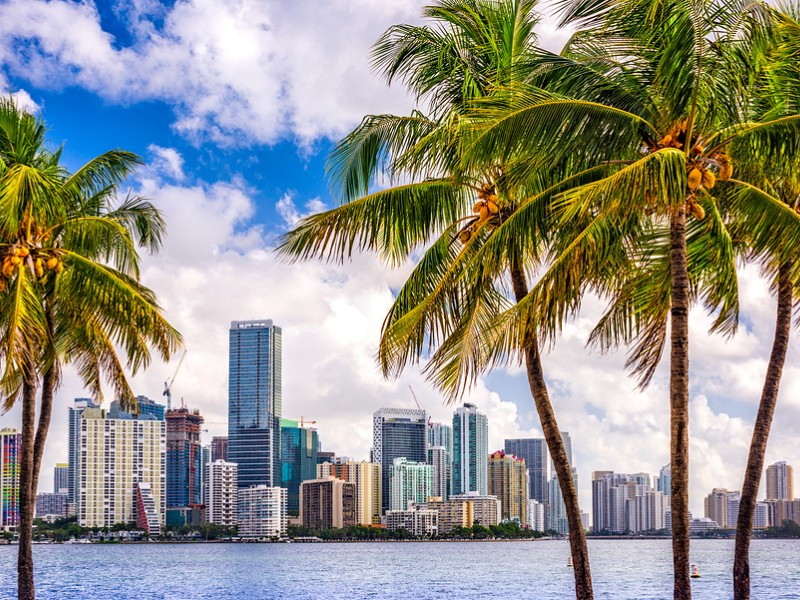 The city of Miami offers beautiful beaches, exciting nightlife and interesting attractions like the Vizcaya Museum and Gardens.