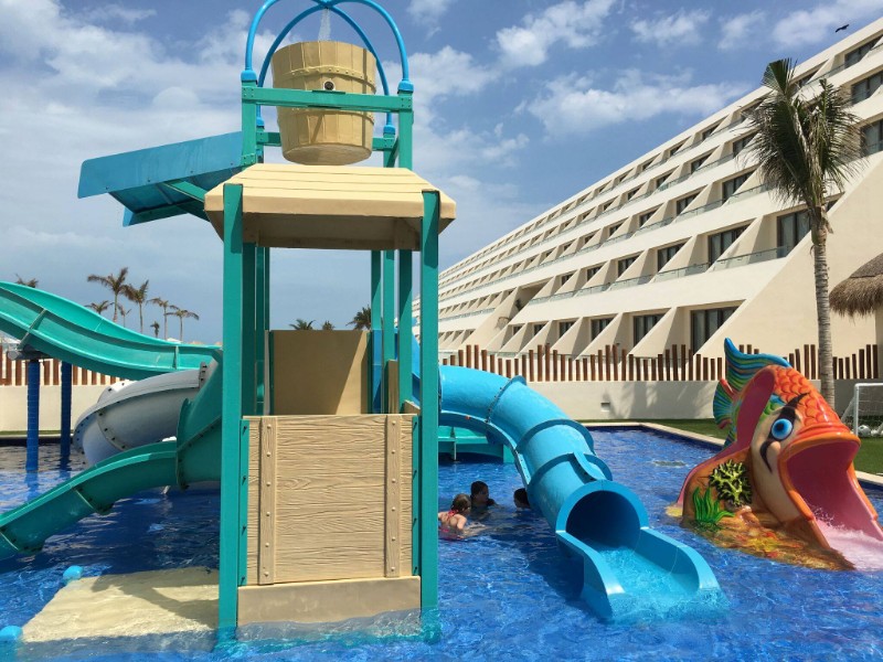 Water park KidZ Club at the Hyatt Ziva Cancun, Mexico