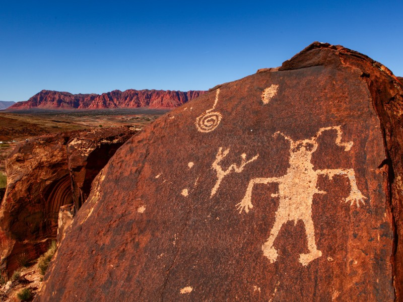 Rock art near St. George