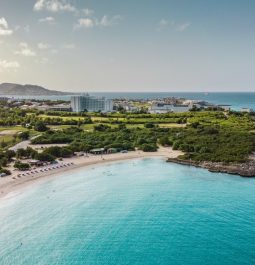 aerial view overlooking Sonesta Maho Beach Resort & Casino