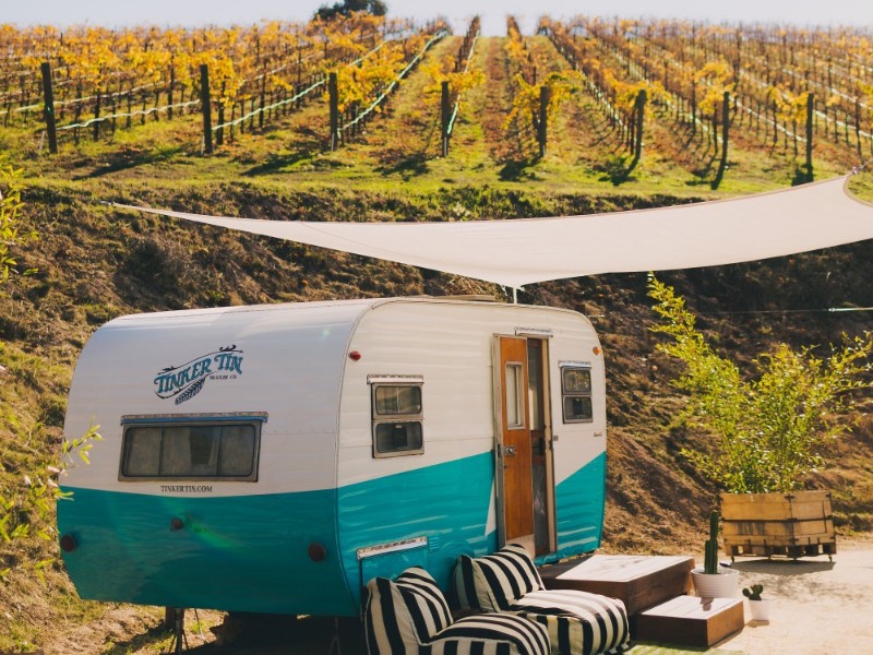 The Trailer Pond, Paso Robles vineyard glamping