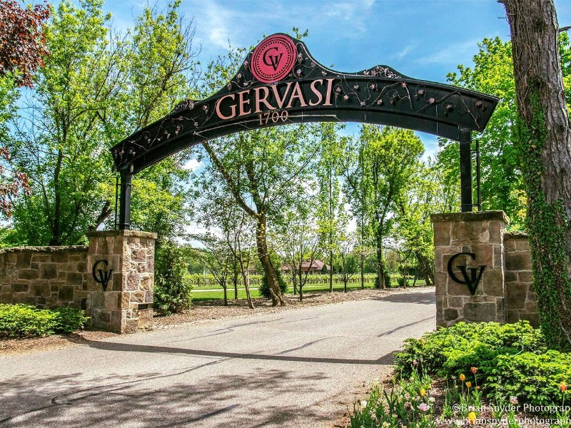 Entrance to Gervasi Vineyard, Canton, Ohio