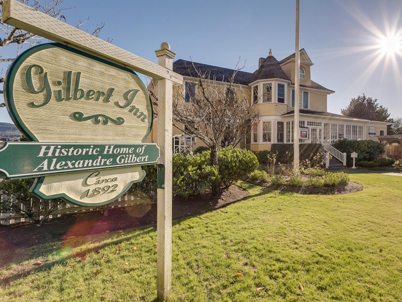 Welcome sign at The Gilbert Inn