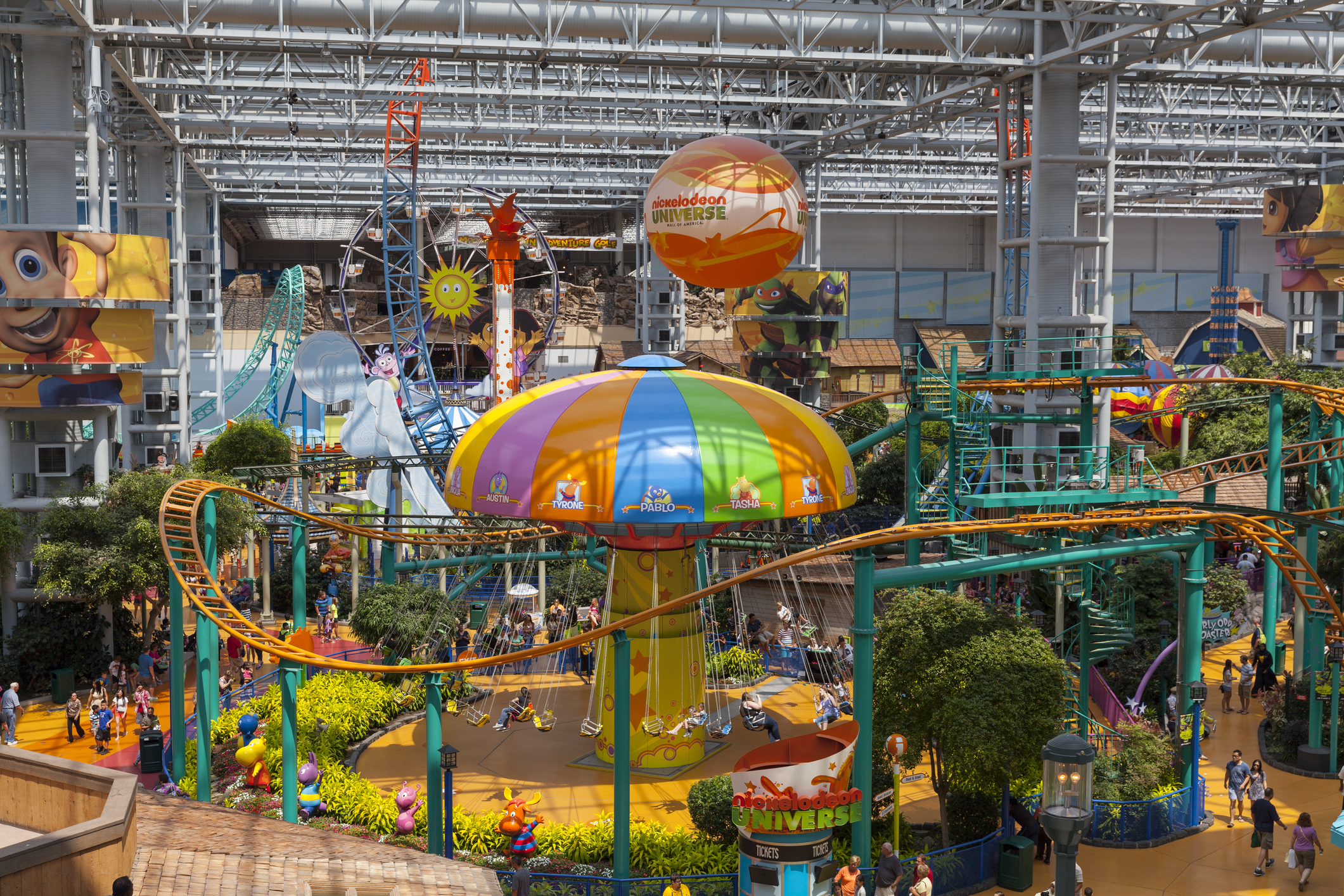 Nickelodeon Universe inside of Mall of America