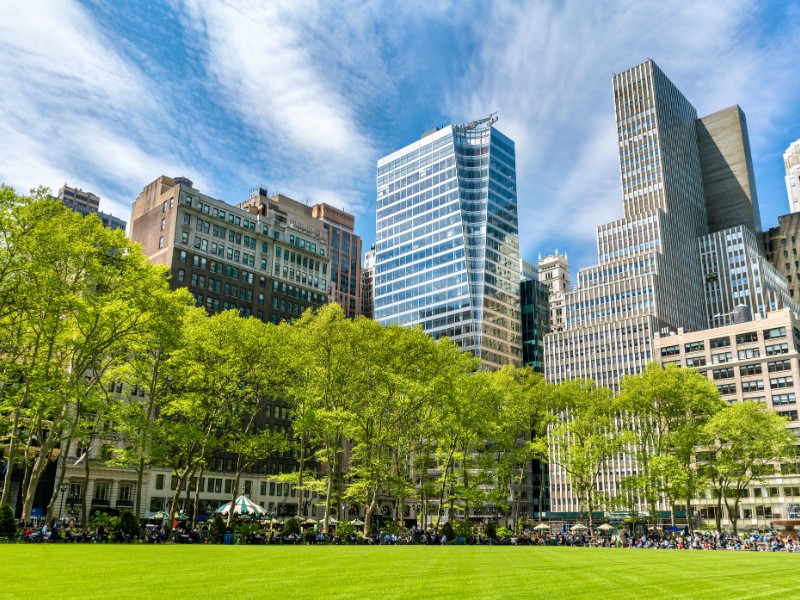 Buildings at Bryant Park in New York City