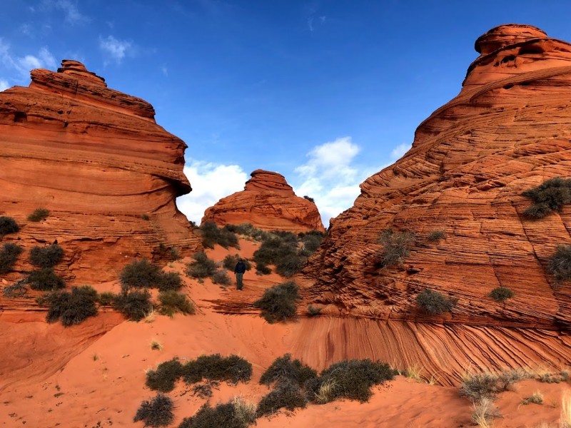 Red rock hiking near Kanab