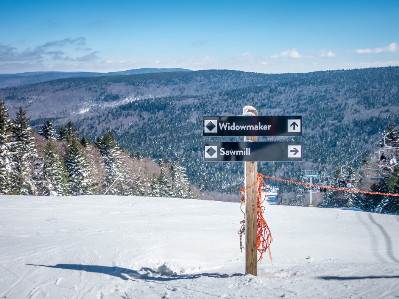 Beautiful nature and scenery around Snowshoe Ski Resort in west Virginia