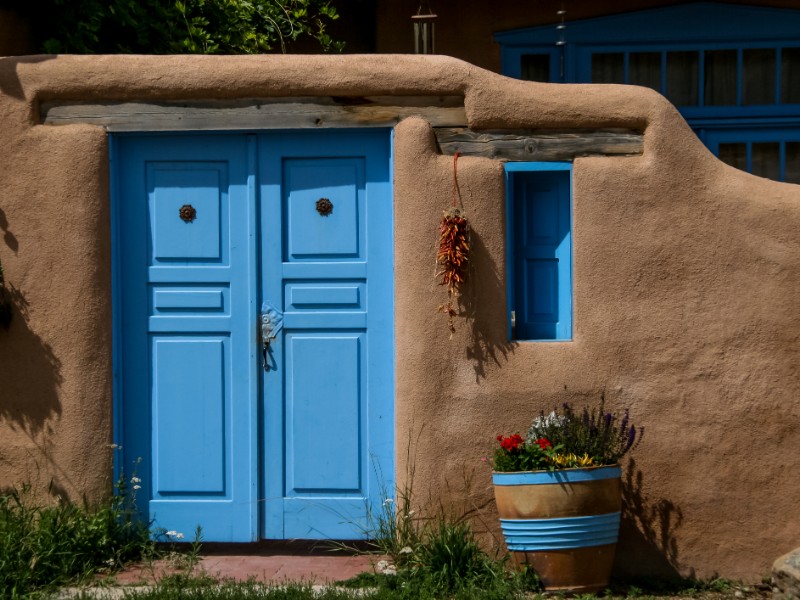 Detail from Ranchos de Taos in New Mexico
