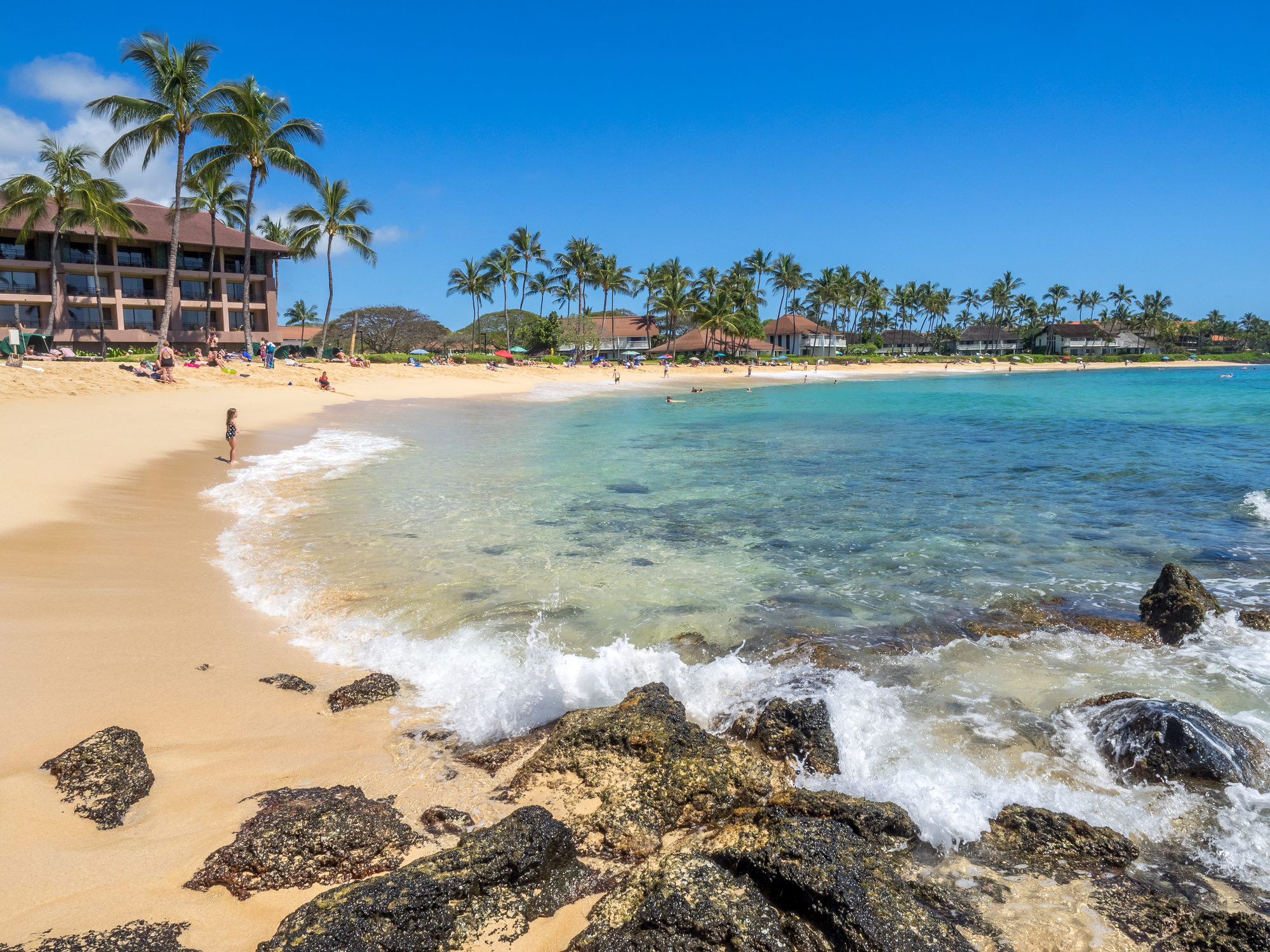 Poipu Beach on Kauai, Hawaii