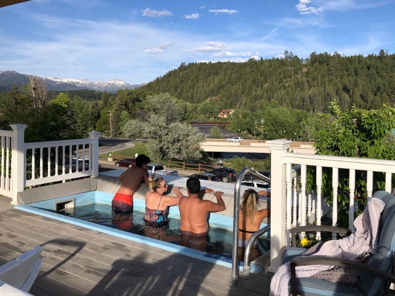 Overlook hot tub view