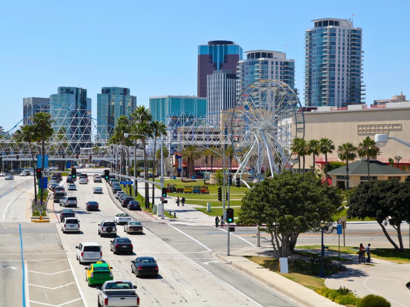 Panorama of City of Long Beach