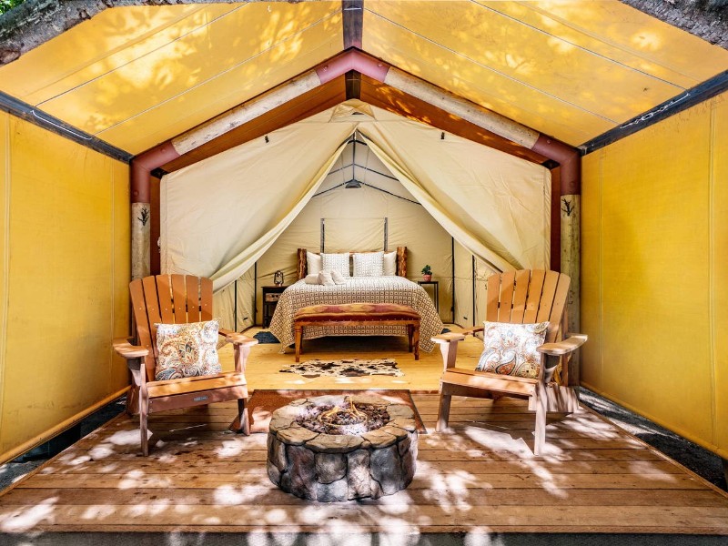 Luxury Tent at Saddle Mountain Ranch, Carmel by the Sea, CA Airbnb