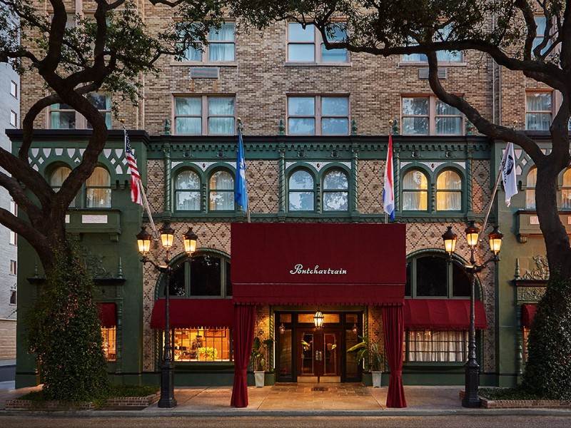 exterior of Pontchartrain Hotel, Garden District New Orleans