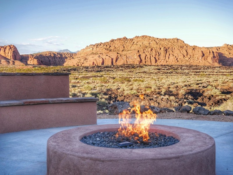 Fire pit at Red Mountain Resort