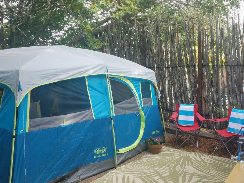 Tent at Secret Glamping Site