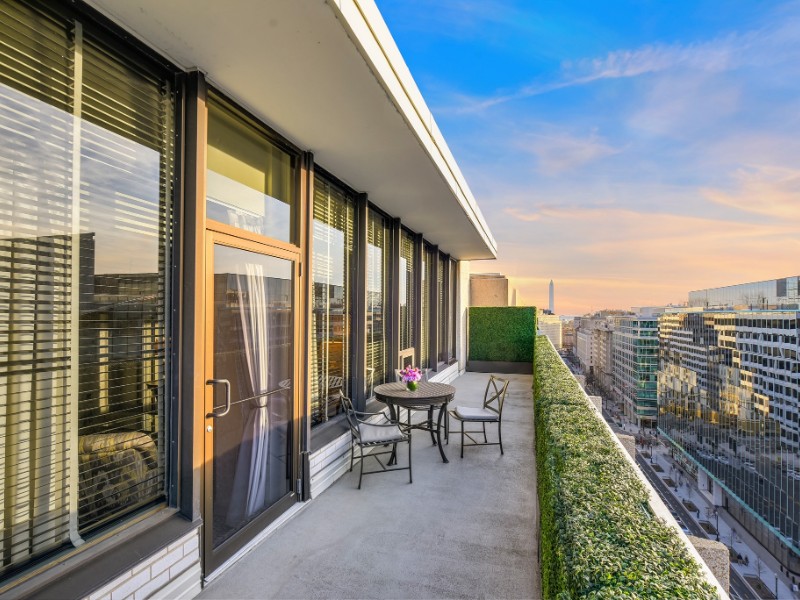 Balcony at The Madison Washington DC, a Hilton Hotel