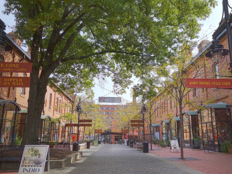 Brightleaf Square complex near downtown Durham.