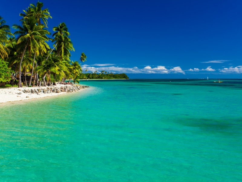 Tropical island in Fiji