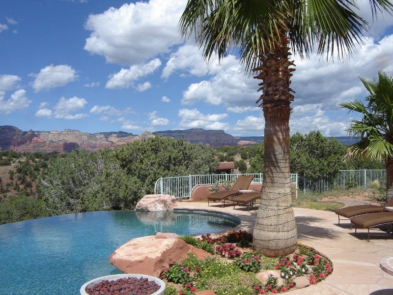 Infinity Pool at Casita with Red Rock Views, Sedona