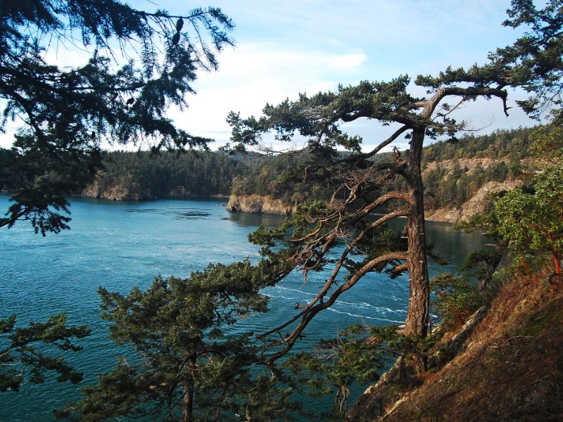 View from Deception Pass State Park, Washington.
