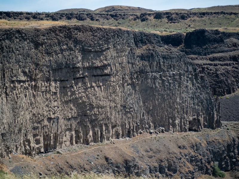 The basaltic rocks formation at Palouse Falls State Park