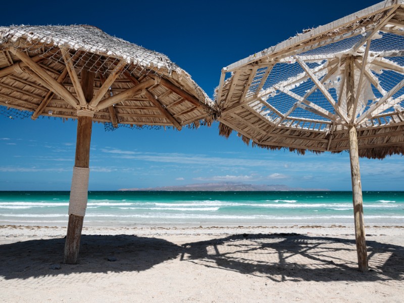 Tecolote Beach near La Paz, Baja California Sur, Mexico