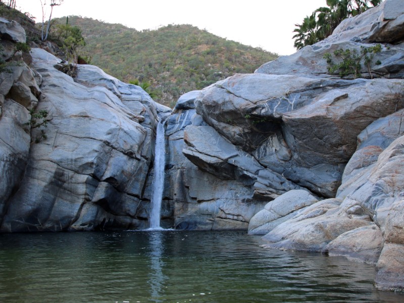 Cascada Sol Del Mayo waterfall and swimming hole, Baja, Mexico