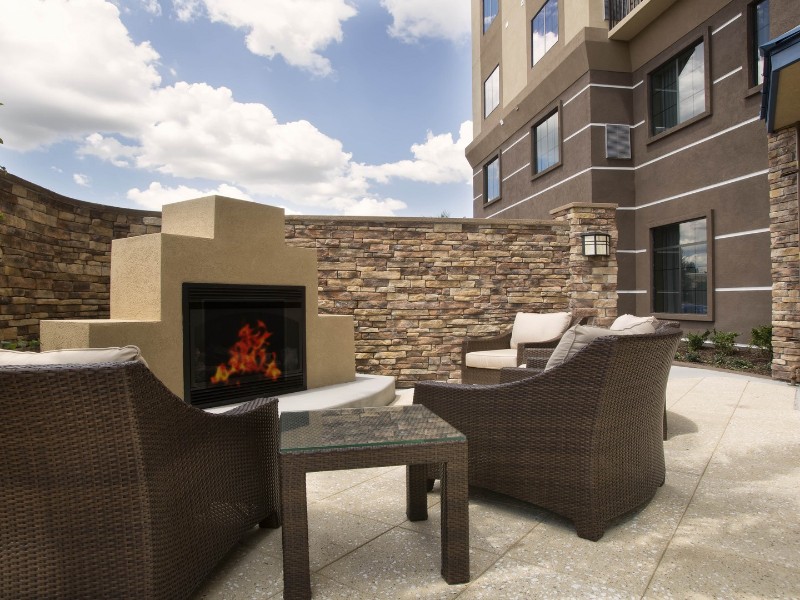 Outside seating at Staybridge Suites Orlando at SeaWorld 