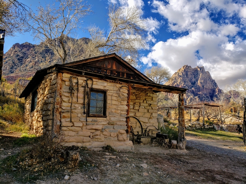 Old structure at Spring Mountain Ranch State Park