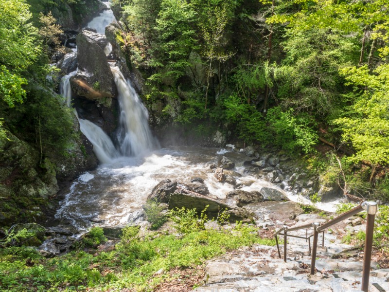 Stairway to Bash Bish Falls