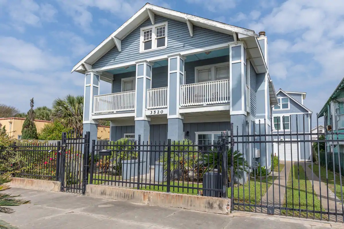 Blue House by the Beach