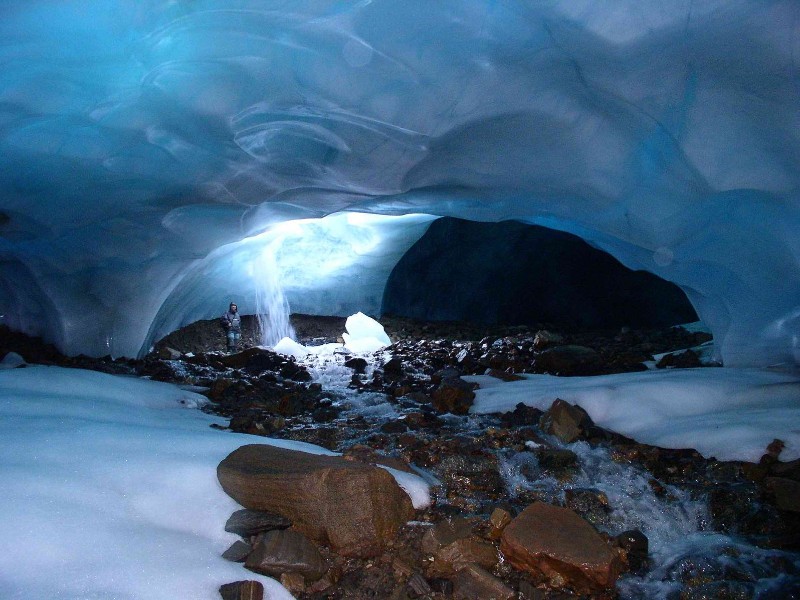 Ice Cave, Svalbard, Norway