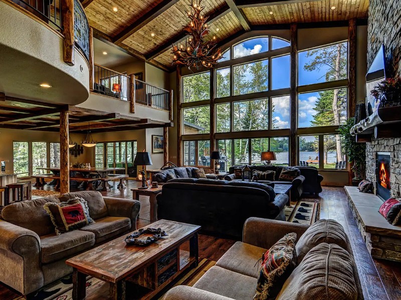 Lakefront Lodge with Dock, Theater and Game Room, Eagle River