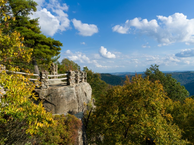 Viewing platform at Coopers Rock State Forest