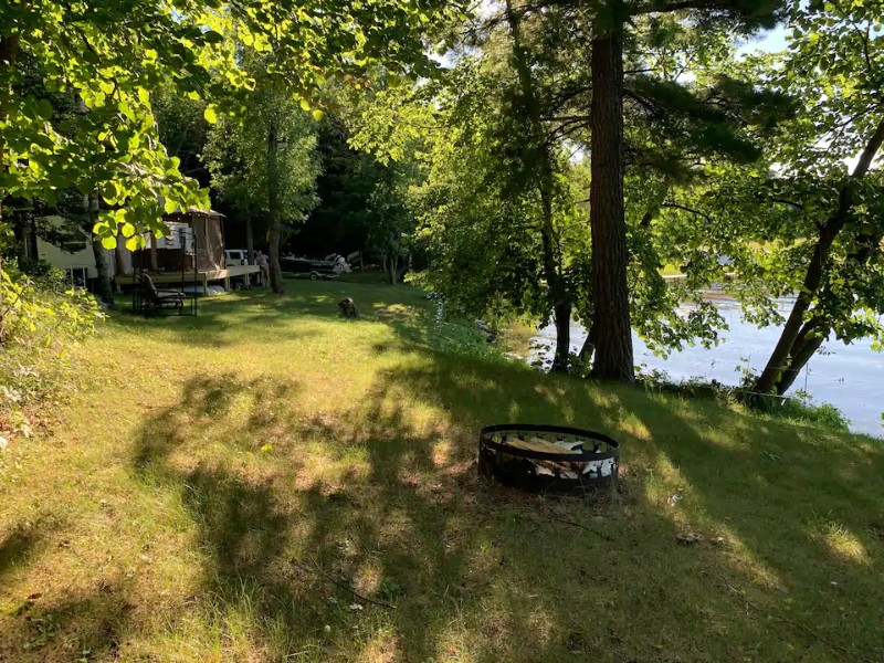 Campsite at Secluded Beautiful Camping Right on the Lake